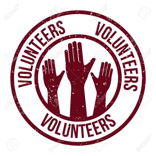 Volunteer design over white background, vector illustration.